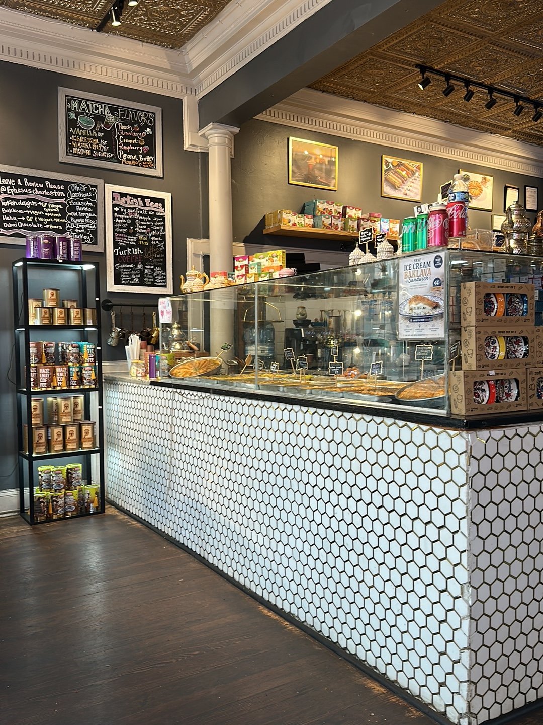 Ephesus sweets counter in Charleston